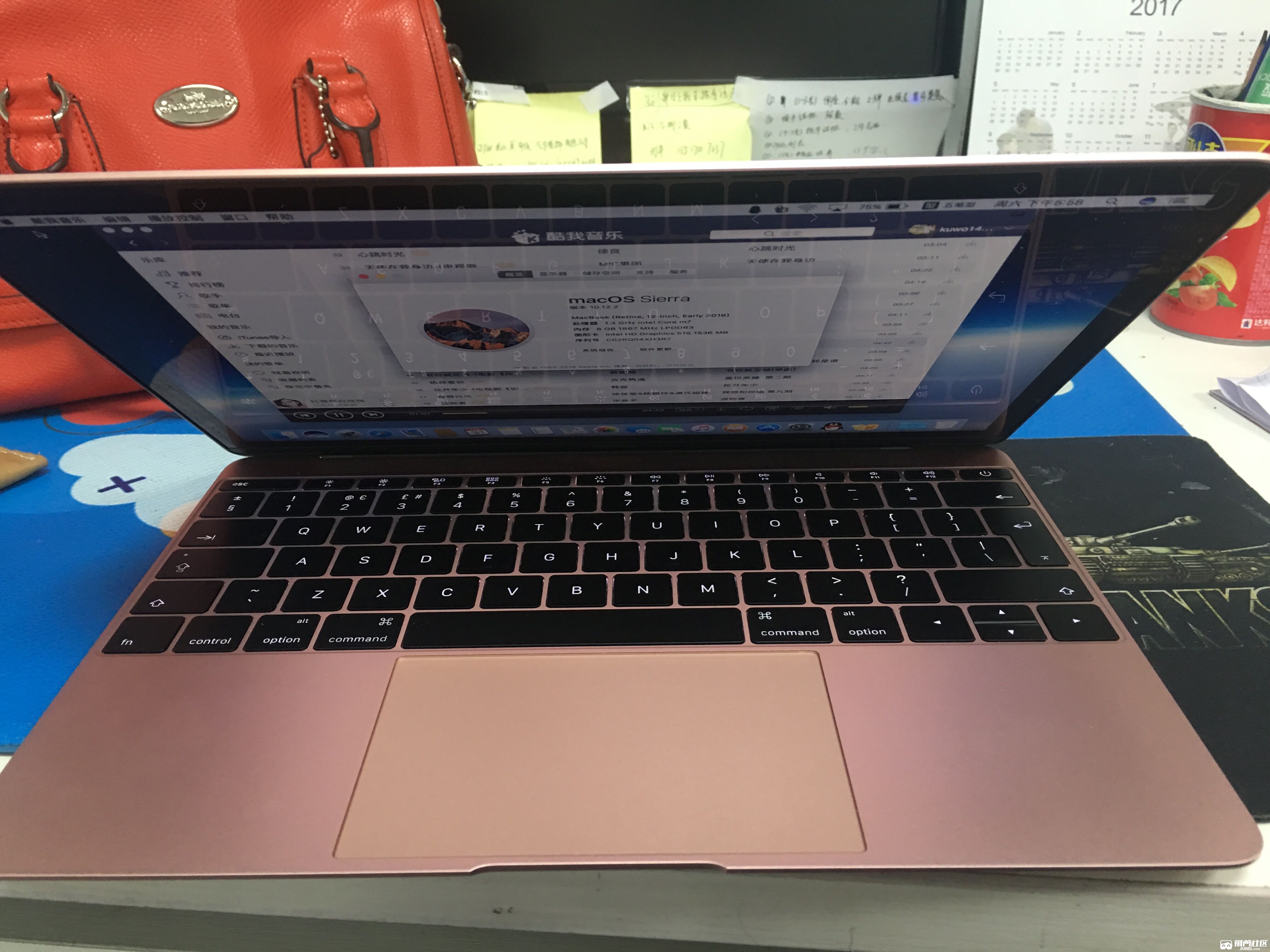 玫瑰金12寸macbook512m7官网订制版顶配