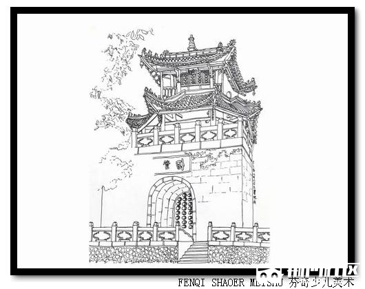 描绘可爱的家乡-学生钢笔画展