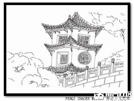 描绘可爱的家乡-学生钢笔画展