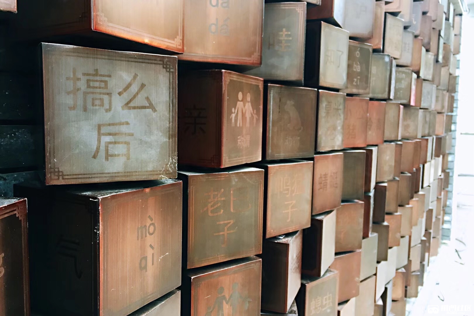 我觉得龙泉公园设计的挺好的啊,看看这个方言展示墙!