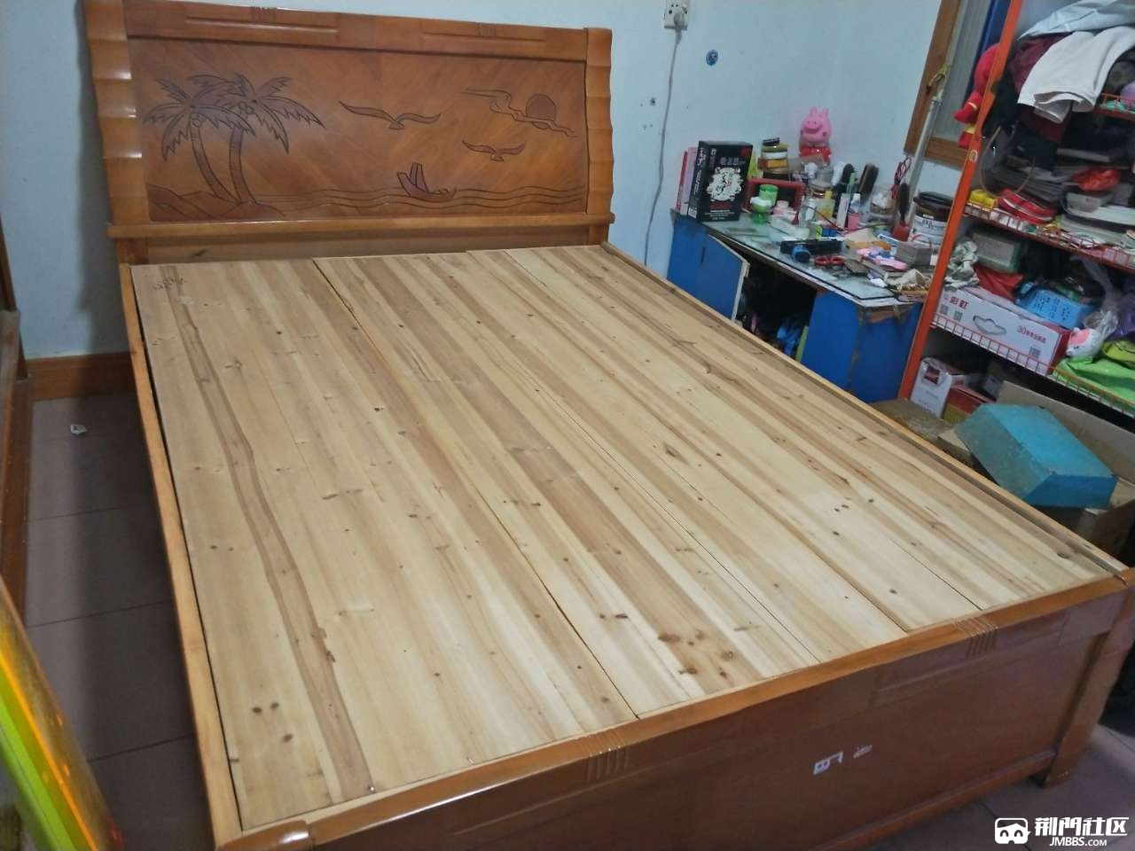 便宜出售1米5实木床
