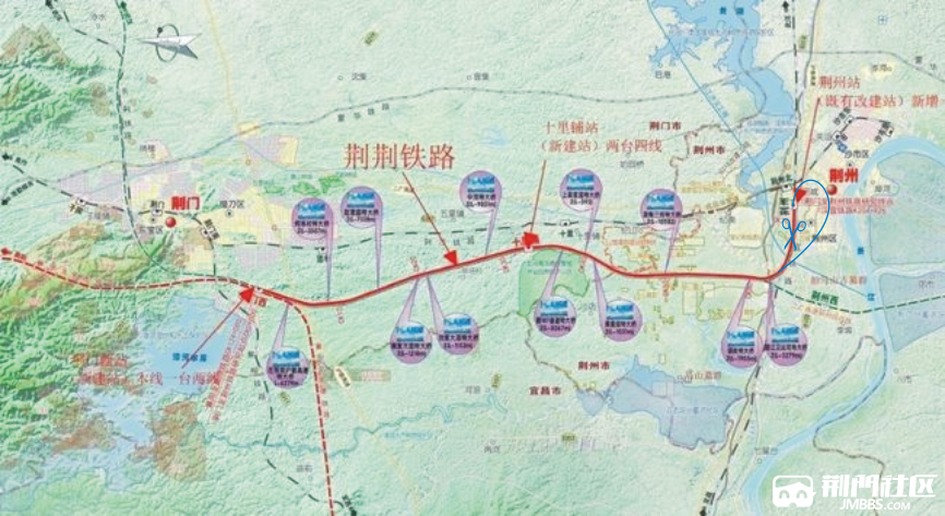 荆岳高铁规划图片