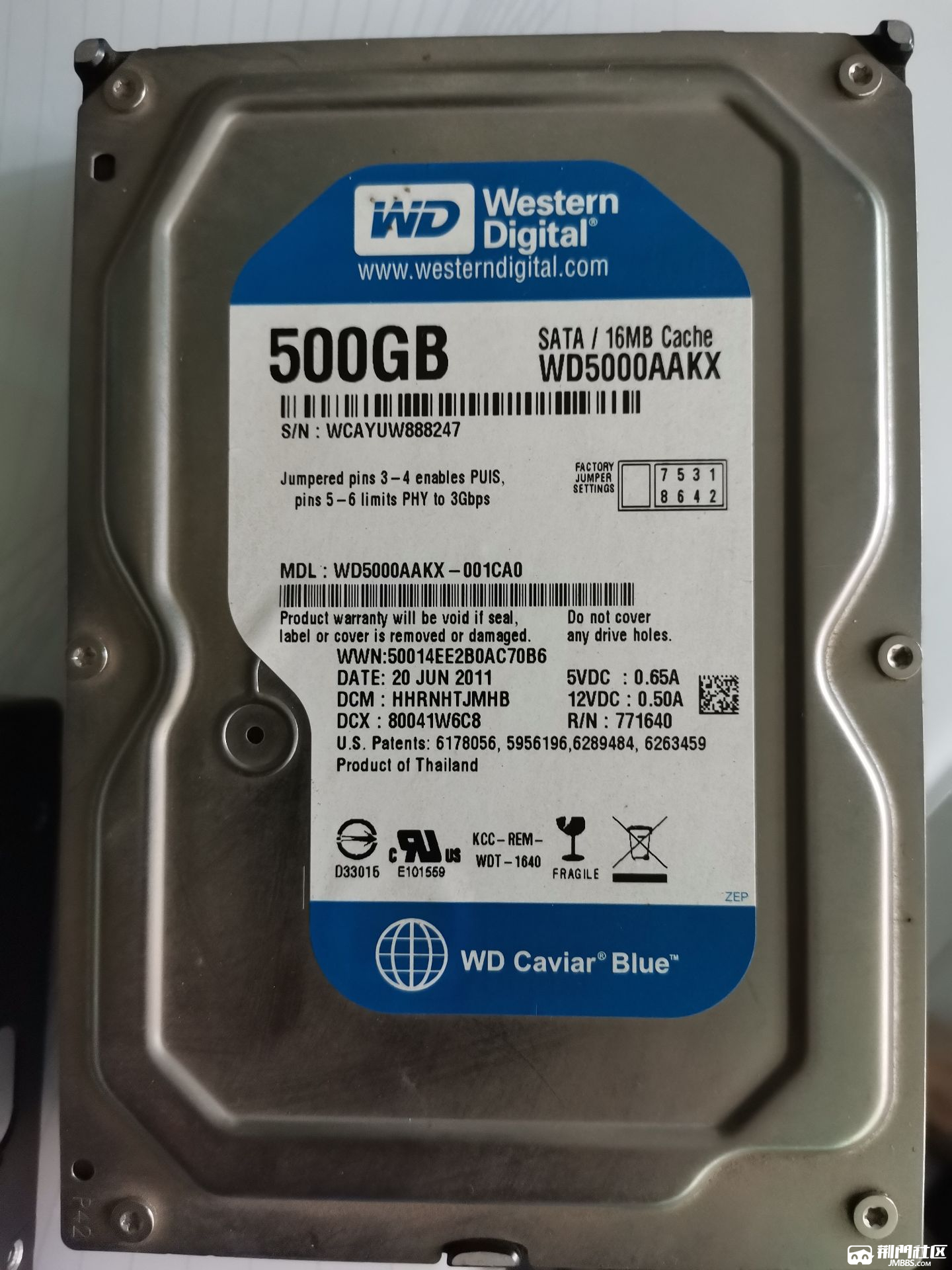 西数500g机械硬盘65元一块15007263366非诚勿扰