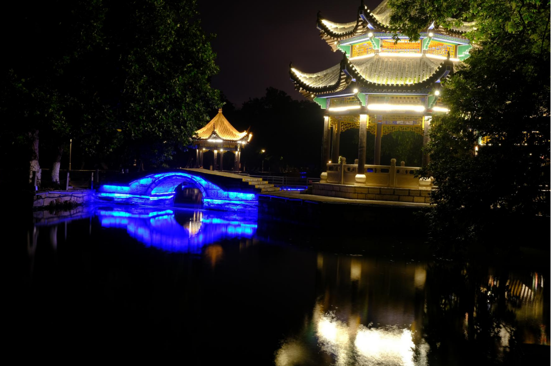 龙泉公园夜景